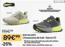 Decathlon New balance - chaussures de trail-garoe v2 offre