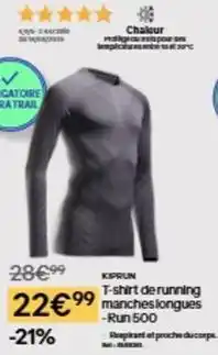 Decathlon T-shirt de running manches longues offre