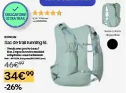 Decathlon Sac de trail running offre