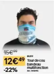 Decathlon Tour de cou bandeau multifonction offre