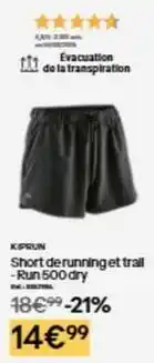 Decathlon Short de running et trail offre