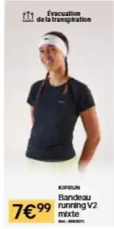 Decathlon Bandeau running v2 mixte offre