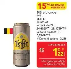 METRO Leffe - bière blonde offre