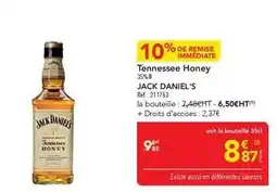 METRO Jack daniel's - tennessee honey offre