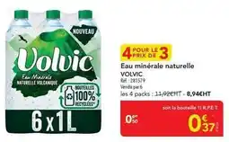 METRO Volvic - eau minerale naturelle offre