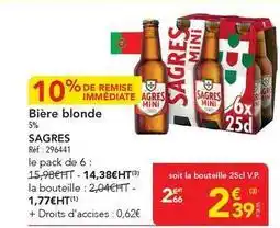 METRO Biere blonde offre