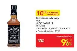 METRO Jack daniel's - tennessee whiskey offre