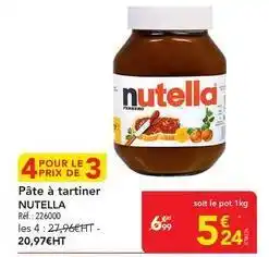 METRO Nutella - pâte à tartiner offre