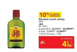 METRO J&b - blended scotch whisky offre