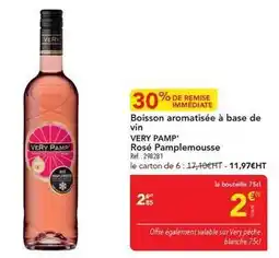 METRO Very pamp' - boisson aromatisée à base de vin rosé pamplemousse offre