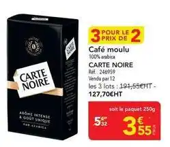 METRO Carte noire - café moulu offre