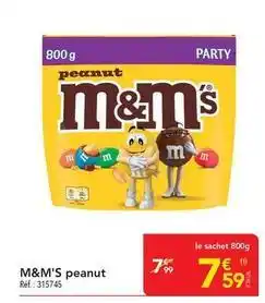 METRO M&m's - peanut offre