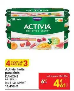 METRO Danone - activia fruits panachés offre