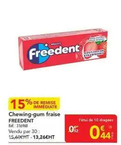 METRO Freedent - chewing-gum fraise offre