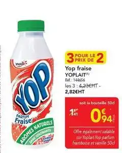 METRO Yoplait - yop fraise offre