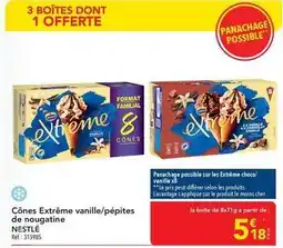 METRO Nestlé - cônes extreme vanille/ pépites de nougatine offre