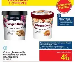 METRO Haagen dazs - crème glacée vanille macadamia pur brettle offre