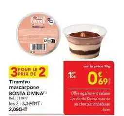 METRO Tiramisu mascarpone offre