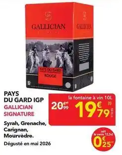 METRO Gallician - pays du gard igp offre