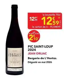 METRO Saint loup - pic saint-loup 2024 offre