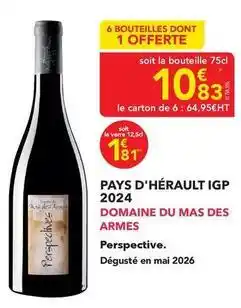 METRO Domaine du mas des armes - pays d'hérault igp 2024 offre