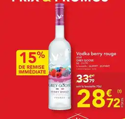 METRO Vodka rouge offre