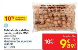 METRO Fishballs de cabillaud panés, préfrits msc offre