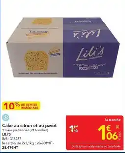 METRO Care - cake au citron et au pavot offre