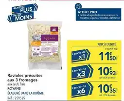 METRO Ravioles précuites aux 3 fromages offre