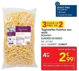 METRO Tagliatelles fraîches aux œufs offre