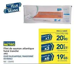 METRO Aro - filet de saumon atlantique fumé tranché offre