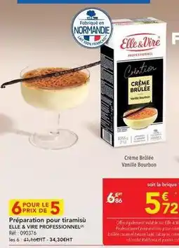 METRO Elle & vire - préparation pour tiramisu offre