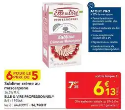METRO Elle & vire - sublime crème au mascarpone offre