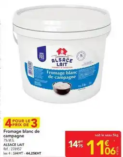 METRO Alsace lait - fromage blanc de campagne offre