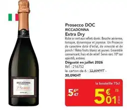 METRO Riccadonna - prosecco doc extra dry offre