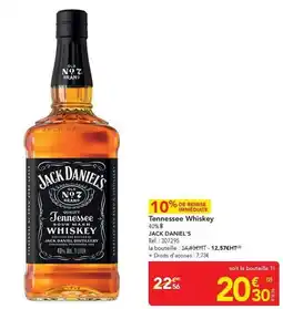 METRO Jack daniel's - tennessee whiskey offre