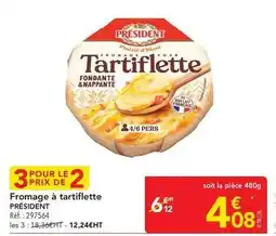 METRO Président - fromage à tartiflette offre