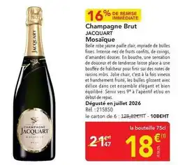 METRO Champagne brut mosaïque offre