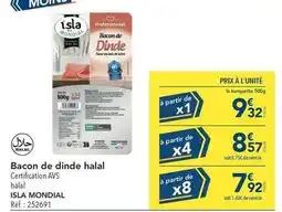 METRO Isla mondial - bacon de dinde halal offre