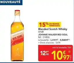 METRO Johnnie walker - blended scotch whisky offre