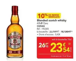 METRO Chivas - blended scotch whisky offre