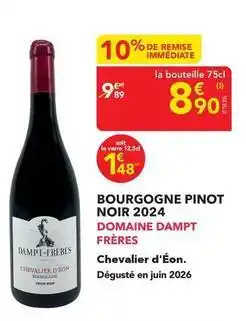 METRO Dampt frères - bourgogne pinot noir 2024 offre