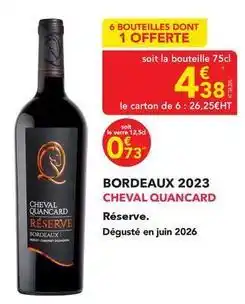 METRO Cheval quancard - bordeaux 2023 offre