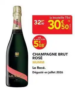 METRO Mumm - champagne brut rose offre