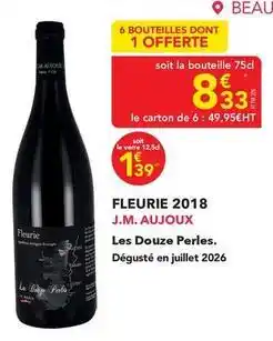 METRO Aujoux - fleurie 2018 offre