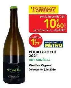 METRO Metro - vieilles vignes offre