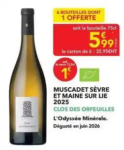 METRO Muscadet - sèvre et maine sur lie offre