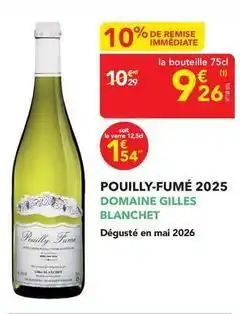 METRO Pouilly-fume 2025 offre
