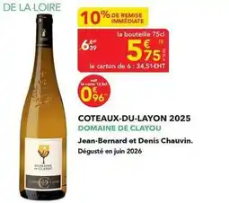 METRO Coteaux-du-layon 2025 offre