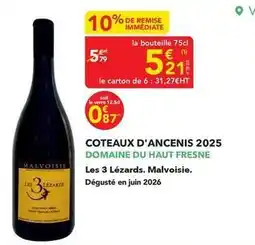 METRO Domaine du haut fresne - coteaux d'ancenis 2025 offre